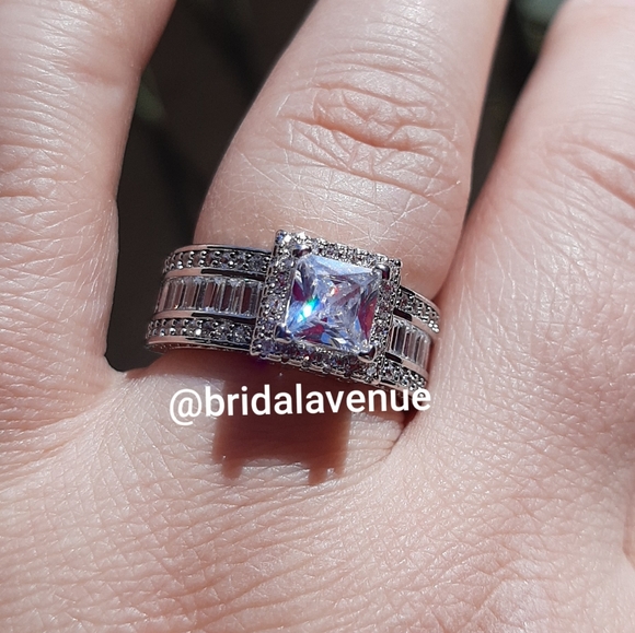 Silver Simulated Diamond Reign in My Heart - Picture 5 of 14